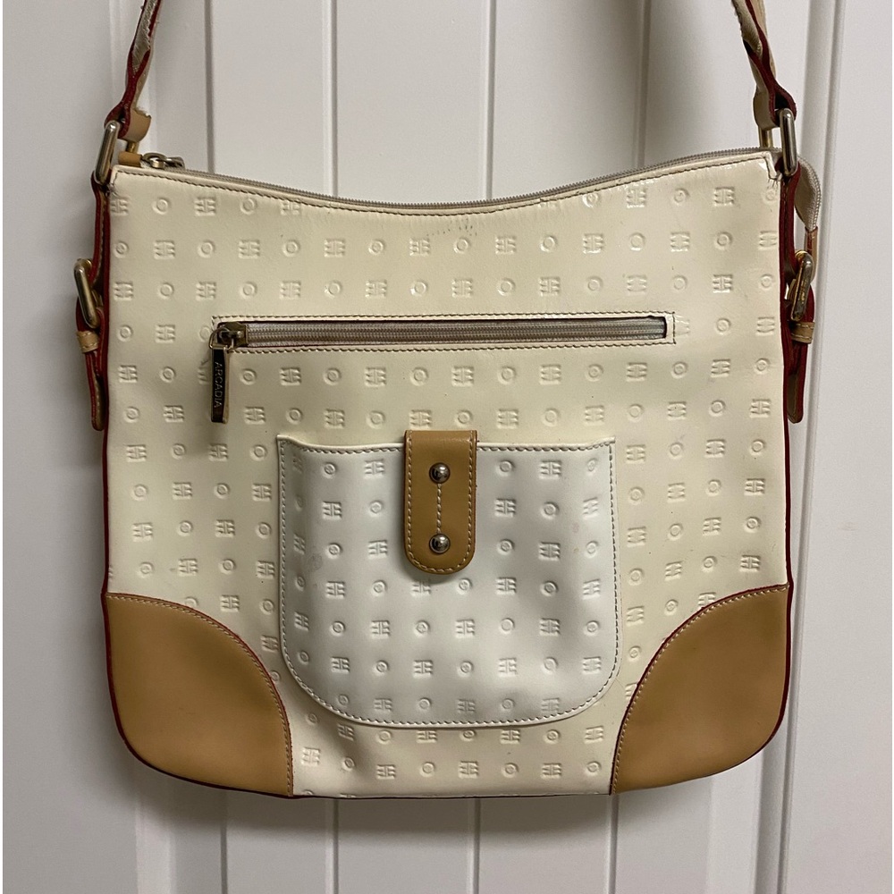 Arcadia White Cross Body Bag